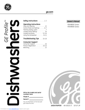 GE Profile PDW8800L Owner's Manual