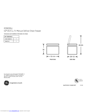 GE FCM25SUWW Dimensions And Installation Information