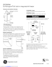 Monogram Monogram ZIFS360NX Dimensions And Installation Information