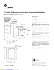 Monogram Monogram ZET1038PFSS Dimensions And Specifications