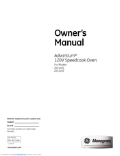 GE Monogram Advantium ZSC1202 Owner's Manual