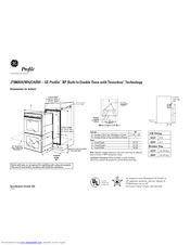 GE Profile JT980SHSS Specifications