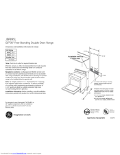 GE JBP89SLSS Dimensions And Installation Information