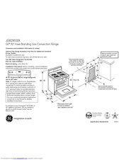 GE JGB295SERSS Dimensions And Installation Information