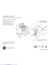 GE JGB900BEKBB Dimensions And Installation Information