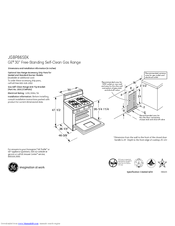 GE JGBP86SEKSS Dimensions And Installation Information