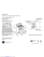GE JGBP89DEMWW Dimensions And Installation Information