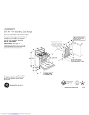 GE JGBS04PPM Dimensions And Installation Information