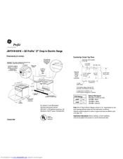 GE Profile JMP31WAWW Specifications