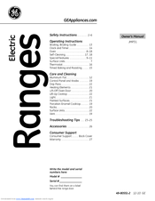 GE Profile JMP31WCWW Owner's Manual