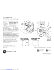 GE JSP42BKBB Dimensions And Installation Information