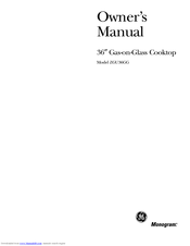 GE Monogram ZGU36GGBDBB Owner's Manual