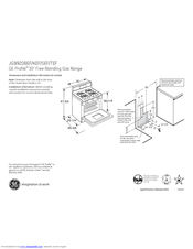 GE Profile JGB920SEFSS Dimensions And Installation Information