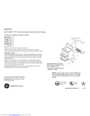GE Profile PB975STSS Dimensions And Installation Information