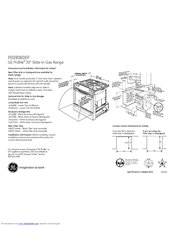 GE Profile PGS908DEP Dimensions And Installation Information