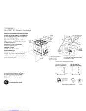 GE Profile PGS968SEM Dimensions And Installation Information