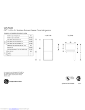 GE GDS20SBSSS Dimensions And Installation Information