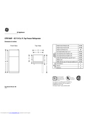 GE GTR11AAPR Specifications
