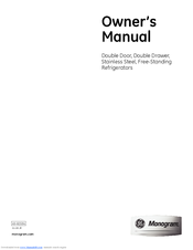 GE Monogram ZFGP21HYSS Owner's Manual