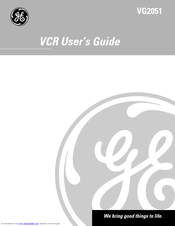 Ge VG2051 User Manual