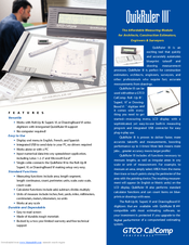 GTCO CalComp QuikRuler III Specifications