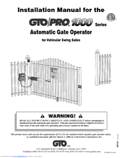 GTO SL-5100 Installation Manual