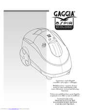 Gaggia Aspir Ecologic User Manual