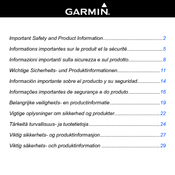 Garmin Nuvi 1300 - GPS Navigation 4.3 Safety And Product Information