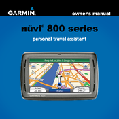 Garmin nuvi 800 series Owner's Manual