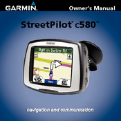 Garmin StreetPilot C580 - Automotive GPS Receiver Owner's Manual