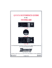 II Morrow Inc. Apollo 618 Quick Reference Manual