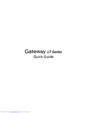 Gateway LT Series Quick Manual