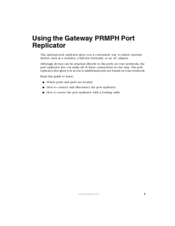 Gateway PRMPH User Manual