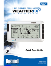 Bushnell WEATHERFX 950070C Quick Start Manual