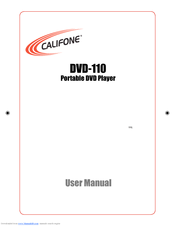 Califone DVD-110 User Manual