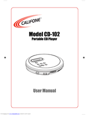 Califone CD-102 User Manual