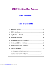 Canon IEEE 1394 User Manual