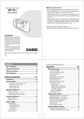 Casio QV-10 B Owner's Manual