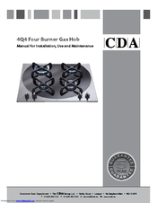 CDA 4Q4 Manual For Installation, Use And Maintenance