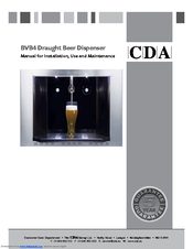 CDA BVB4 Manual For Installation, Use And Maintenance
