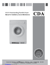 CDA FREESTANDING TUMBLE CI521 Installation & Use Manual