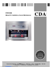 CDA CVC4SS Manual For Installation, Use And Maintenance