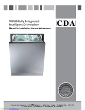 CDA VW80 Manual For Installation, Use And Maintenance