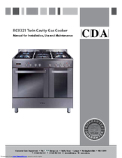 CDA RC9321 Manual For Installation, Use And Maintenance
