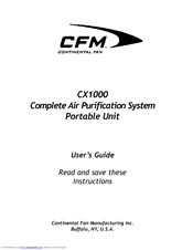 CFM CX1000 User Manual
