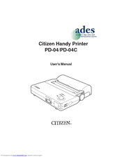 Citizen PD-04 User Manual