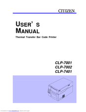 Citizen CLP-7002 User Manual