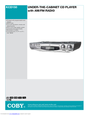 Coby COBY KCD150 Specification Sheet