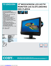 Coby TF-DVD1594 Specifications
