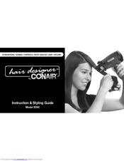 Conair hair designer 208C Instruction & Styling Manual